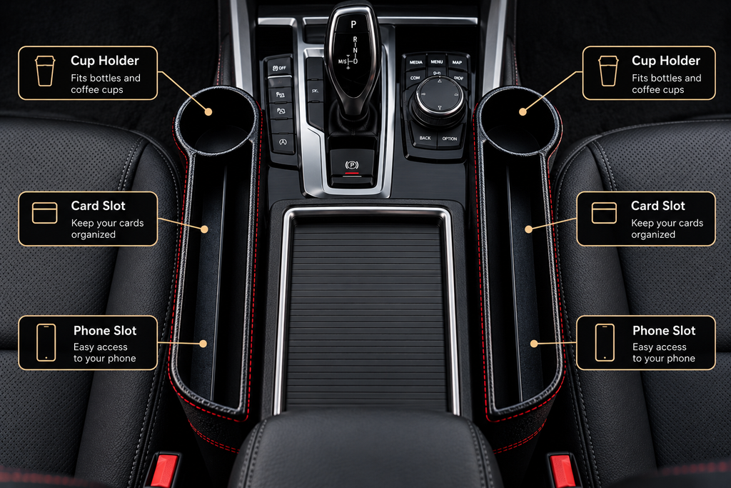 ZEVULORA Car Seat Organizer
